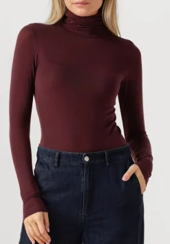 SECOND FEMALE vest matima t-neck tee bordeaux
