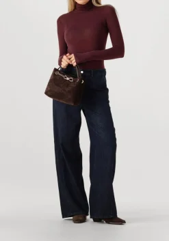 SECOND FEMALE vest matima t-neck tee bordeaux