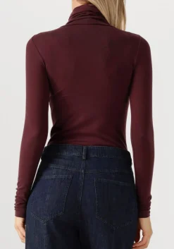 SECOND FEMALE vest matima t-neck tee bordeaux