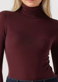 SECOND FEMALE vest matima t-neck tee bordeaux