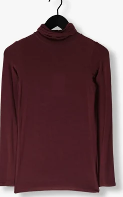 SECOND FEMALE vest matima t-neck tee bordeaux