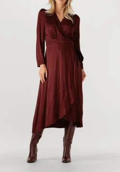 SUNCOO maxi jurk cipri bordeaux Sale