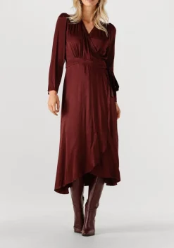 SUNCOO maxi jurk cipri bordeaux Sale