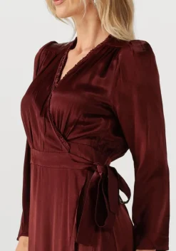 SUNCOO maxi jurk cipri bordeaux Sale