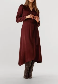 SUNCOO maxi jurk cipri bordeaux Sale
