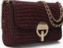 VANESSA BRUNO schoudertas moon moyen bordeaux Outlet