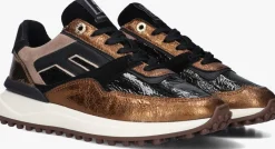 FLORIS VAN BOMMEL lage sneakers sfw-10128 noppi bronskleurig