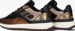 FLORIS VAN BOMMEL lage sneakers sfw-10128 noppi bronskleurig