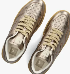 VEJA lage sneakers v-90 bronskleurig Discount