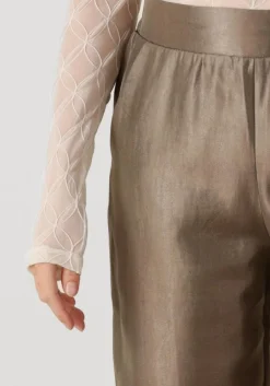 AIMEE THE LABEL bronzen wijde broek soleil brons New