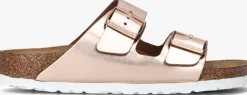 BIRKENSTOCK bronzen slippers arizona met shine brons Clearance