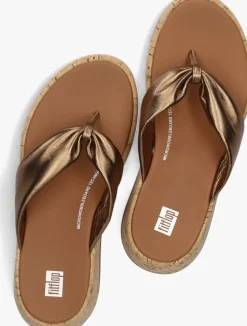 FITFLOP bronzen teenslippers hn3 brons Clearance