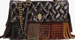 KURT GEIGER LONDON bronzen schoudertas lg kensington fringe brons Online