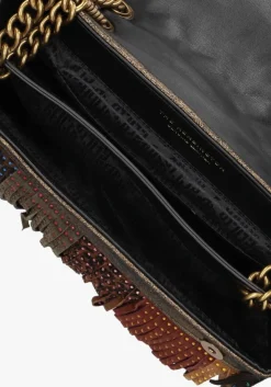 KURT GEIGER LONDON bronzen schoudertas lg kensington fringe brons Online