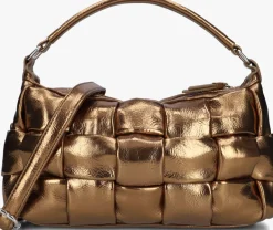 NÚNOO bronzen núnoo schoudertas lily braided recycled brons Online