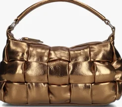NÚNOO bronzen núnoo schoudertas lily braided recycled brons Online