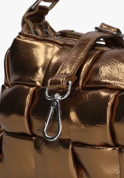NÚNOO bronzen núnoo schoudertas lily braided recycled brons Online