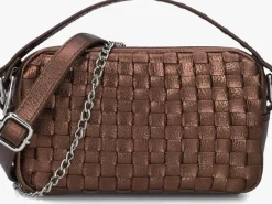 NÚNOO bronzen núnoo schoudertas lyra metallic brons Online