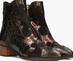 PERTINI bronzen enkellaarsjes 32709 brons Outlet