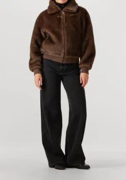 ALTER EGO e faux fur jas linn bruin Discount
