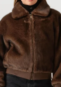 ALTER EGO e faux fur jas linn bruin Discount