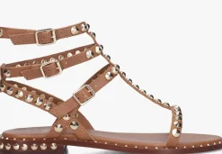 ASH e platte sandalen play bruin New