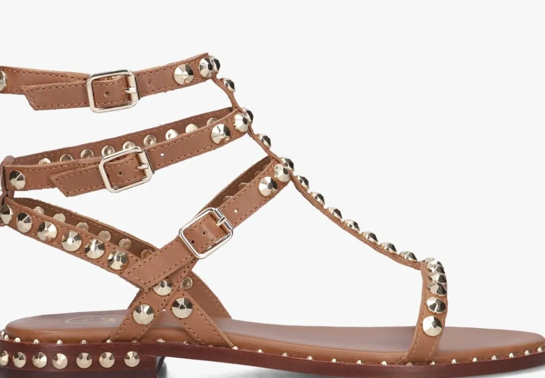 ASH e platte sandalen play bruin New