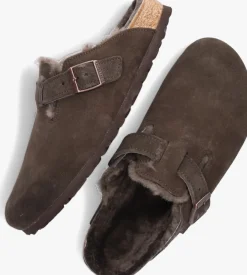 BIRKENSTOCK e pantoffels boston vl dames bruin Online