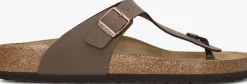 BIRKENSTOCK e teenslippers gizeh heren bruin