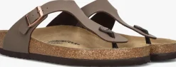 BIRKENSTOCK e teenslippers gizeh heren bruin