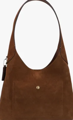 COACH e schoudertas brooklyn 28 bruin Clearance