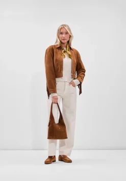 COACH e schoudertas brooklyn 28 bruin Clearance