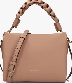 COCCINELLE e schoudertas boheme grana double bruin Outlet