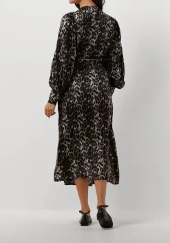 CO'COUTURE e midi jurk leo leo wrap dress bruin Sale