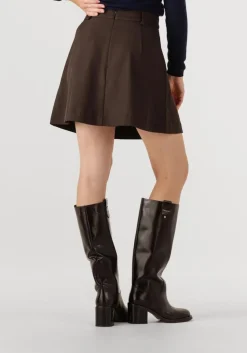 CO'COUTURE e minirok luna pocket pleat mini skirt bruin New