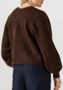 CO'COUTURE e trui cosy twist back knit bruin Online