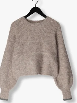 CO'COUTURE e truien/vesten coralee crop knit bruin Sale