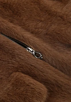 DANTE6 e faux fur jas entity faux fur bomber jacket bruin New