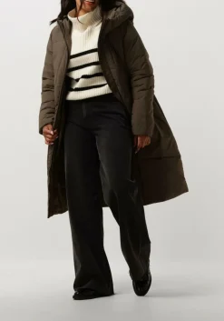 ELVINE e gewatteerde jas eliza bruin