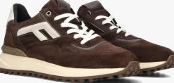 FLORIS VAN BOMMEL e lage sneakers sfm-10139 noppi bruin Hot