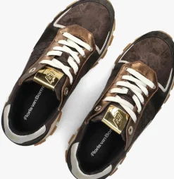 FLORIS VAN BOMMEL e lage sneakers sfw-10084 blokki bruin Sale