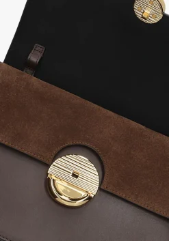 FURLA e schoudertas sfera s crossbody round bruin New