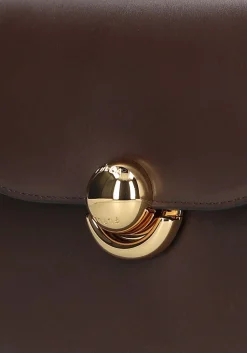 FURLA e schoudertas sfera s crossbody round bruin New