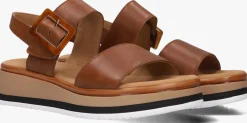 GABOR e platte sandalen 744 bruin Clearance