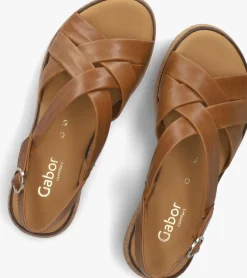 GABOR e platte sandalen 823.1 bruin New