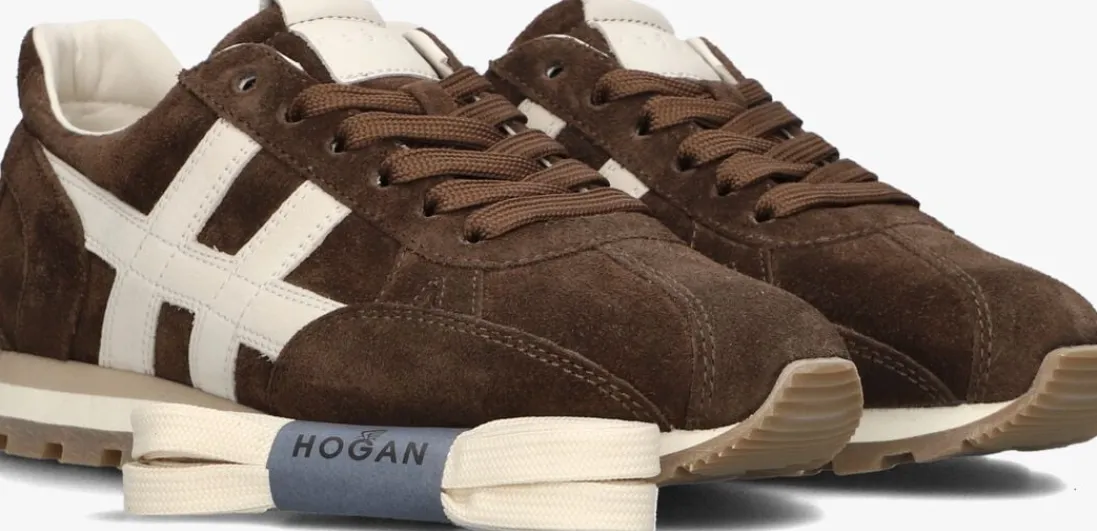 HOGAN e lage sneakers h671 allacciato bruin Online