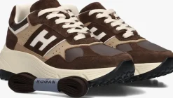 HOGAN e lage sneakers h669 allacciato h bruin