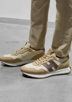 HOGAN e lage sneakers h601 allacciato bruin Clearance