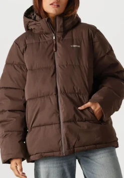 MERCER AMSTERDAM e gewatteerde jas the mercer puffer jacket bruin New