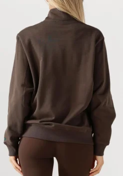 MERCER AMSTERDAM e sweater the mercer quarter zip contrast bruin Sale